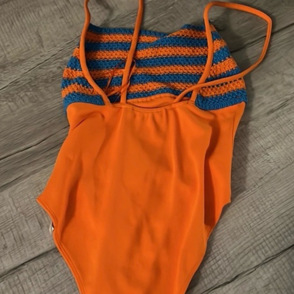 Zara Bright Orange Scoop Neck Top - Picture 4 of 4